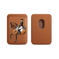 Luxury Upgrade Magnetic Racehorse PU Leather Wallet Case For MagSafe iPhone13 14 12 15 Animal Fine Horse Card Bag Holder Cover